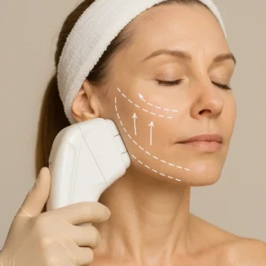 Woman having HI-FU to reduce wrinkles call LA LIPO Derby Now!