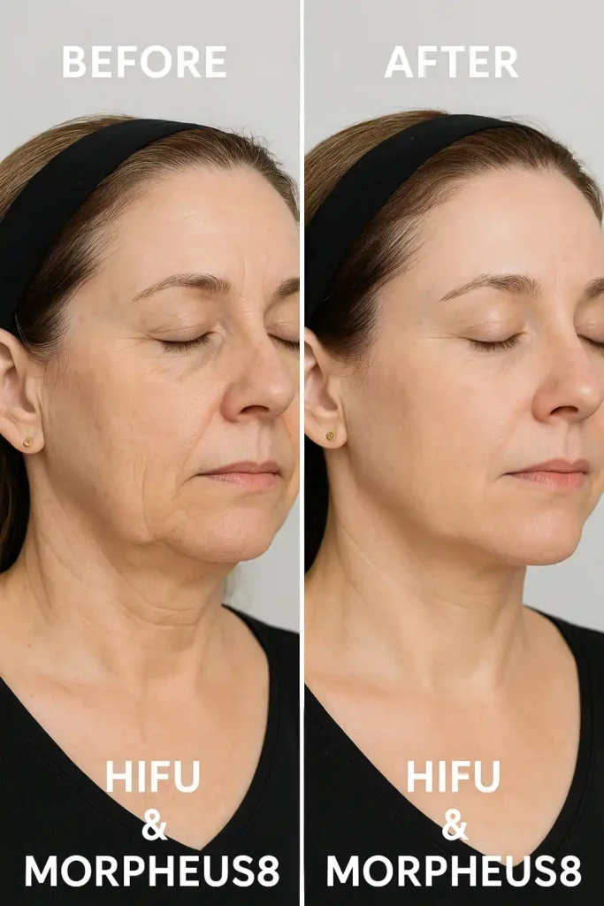 HIFU & Morpheus8 treatment results Derby - book in today!
