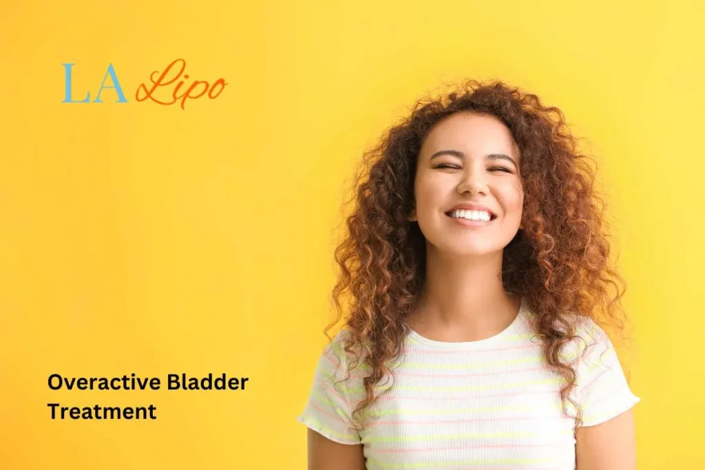 woman smiling about overactive bladder treatment Derby solutions